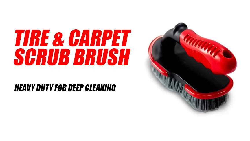 Tire & Carpet Scrub Brush – Heavy Duty for Deep Cleaning