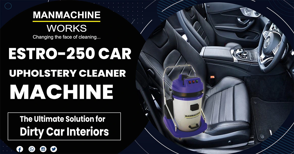 ESTRO-250 Car Upholstery Cleaner Machine: The Ultimate Solution for Dirty  Car Interiors
